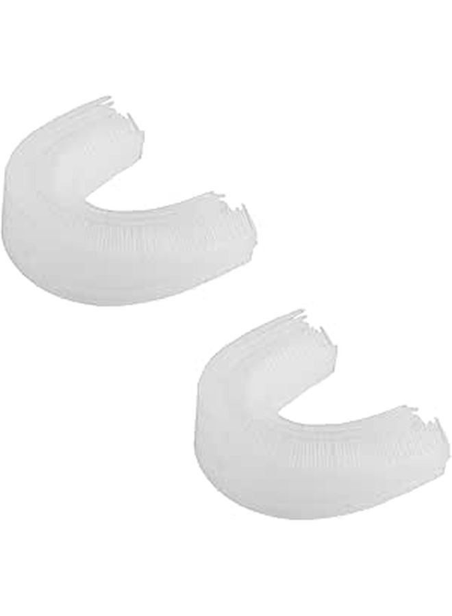 2Pcs U Shape Toothbrush Head Replacement For Electric Toothbrush Soft Bristles Easy Install - Image 1