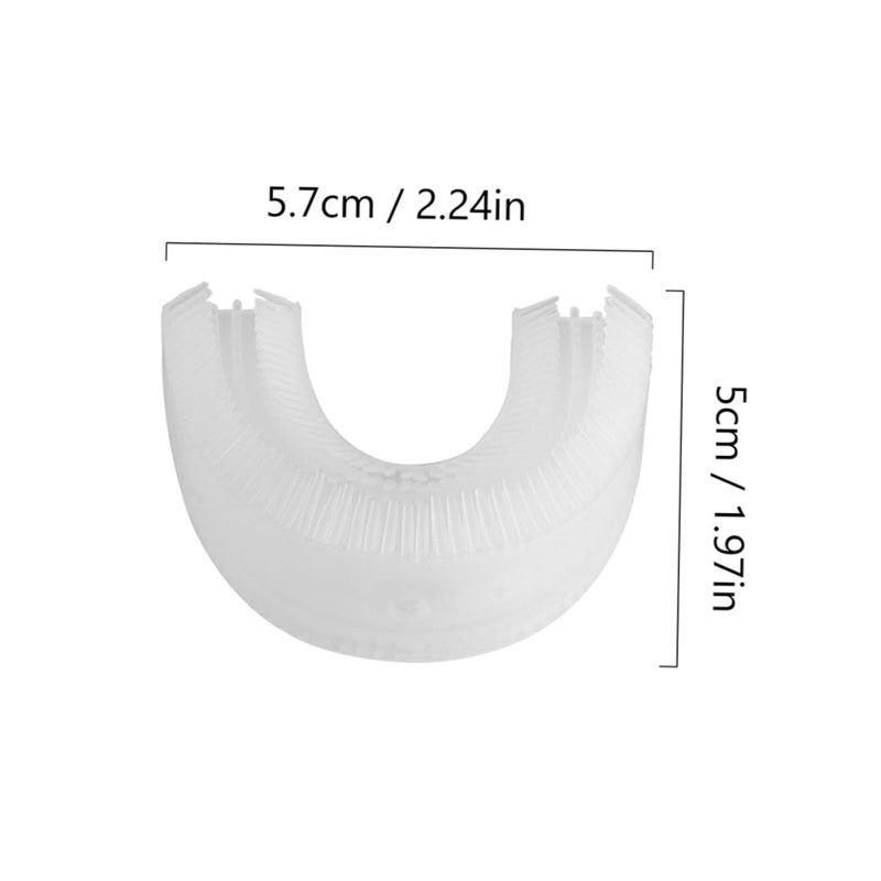 2Pcs U Shape Toothbrush Head Replacement For Electric Toothbrush Soft Bristles Easy Install - Image 3