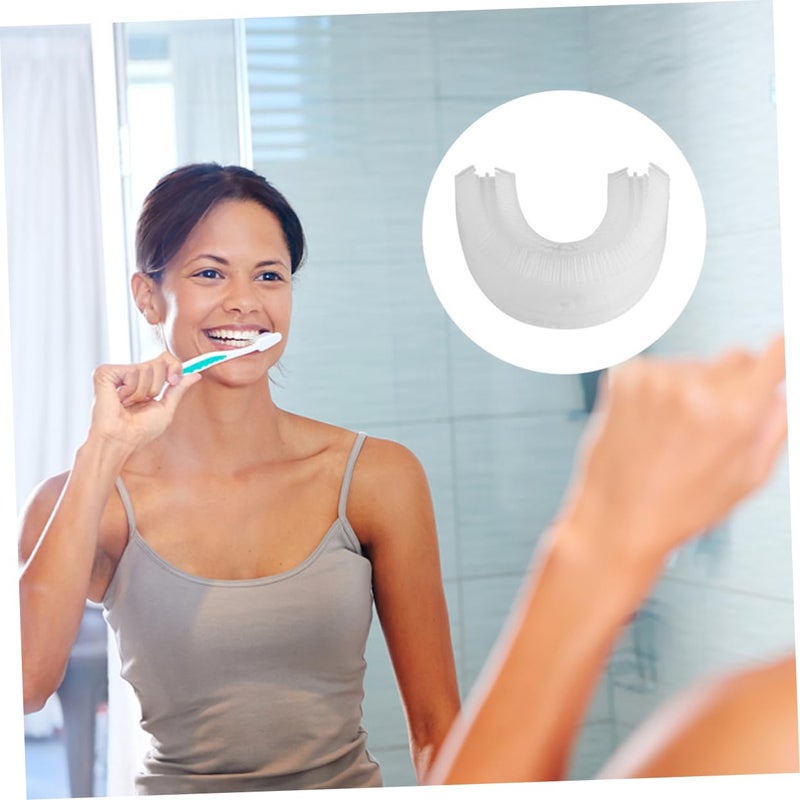 2Pcs U Shape Toothbrush Head Replacement For Electric Toothbrush Soft Bristles Easy Install - Image 5