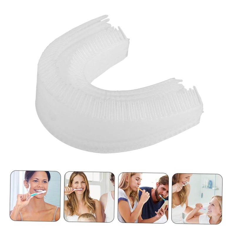 2Pcs U Shape Toothbrush Head Replacement For Electric Toothbrush Soft Bristles Easy Install - Image 4