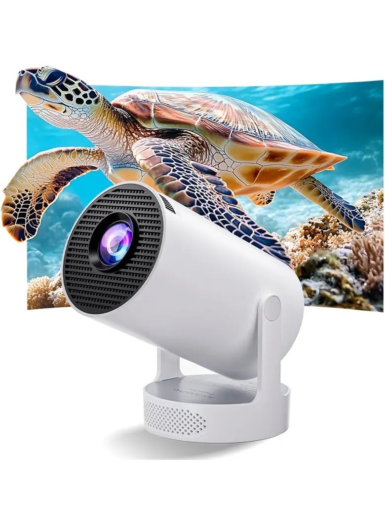 All-in-One HY300 Pro Mini Projector – 4K Support, Android 11, Dual WiFi6, 260 ANSI  - Image 1