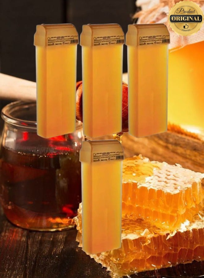 Spa System 4 Pieces Honey Depilatory Wax Refill Beige 100ml - Image 1