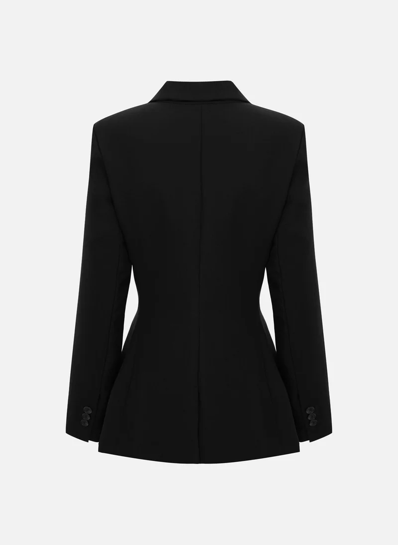 Lichi Double-breasted fitted jacket