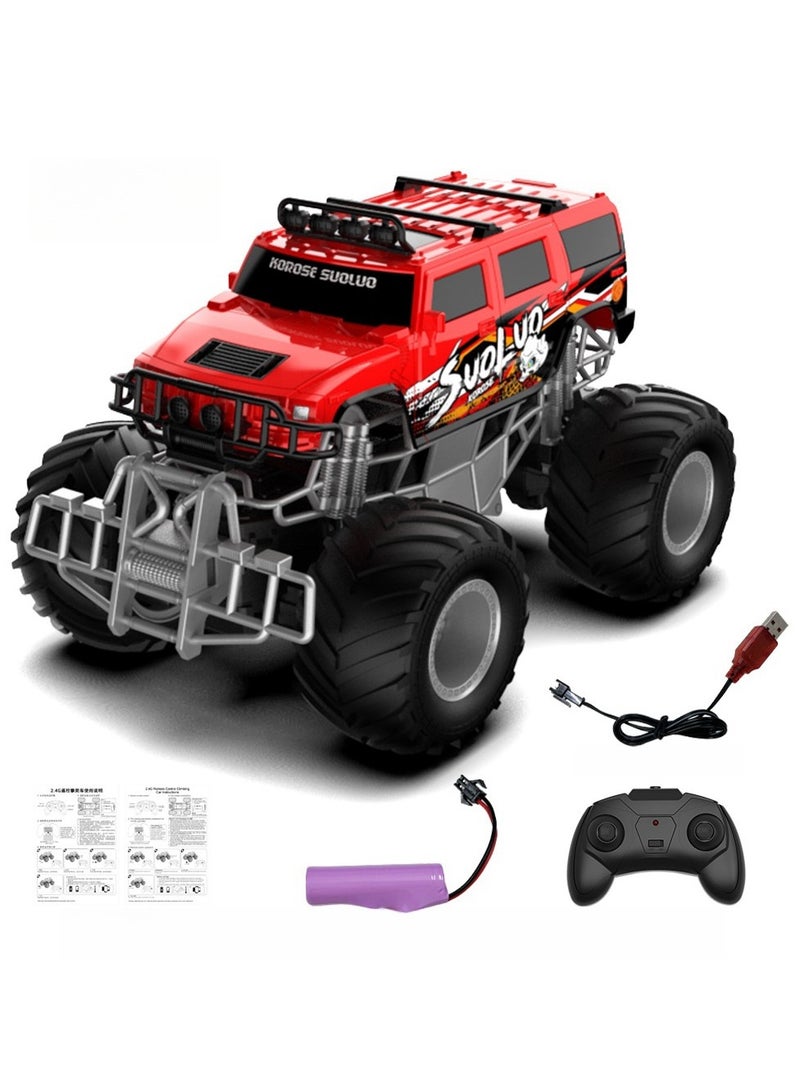 JJRIC 2.4G Rmote Control Off-Road Climbing Car Graffiti Monster Pickup Truck Model Remote Control Car Children's Toy - Image 1