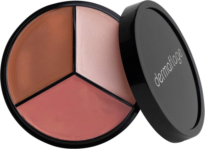 Luminizer Highlighter Palette Illuminator Makeup Cream for a Natural Dewy Look Lit from Within by Dermaflage 10g35oz