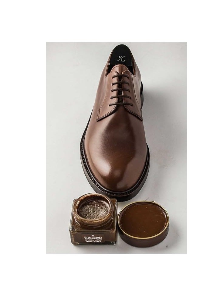 Saphir shoe creme medium brown 75ml - Image 2