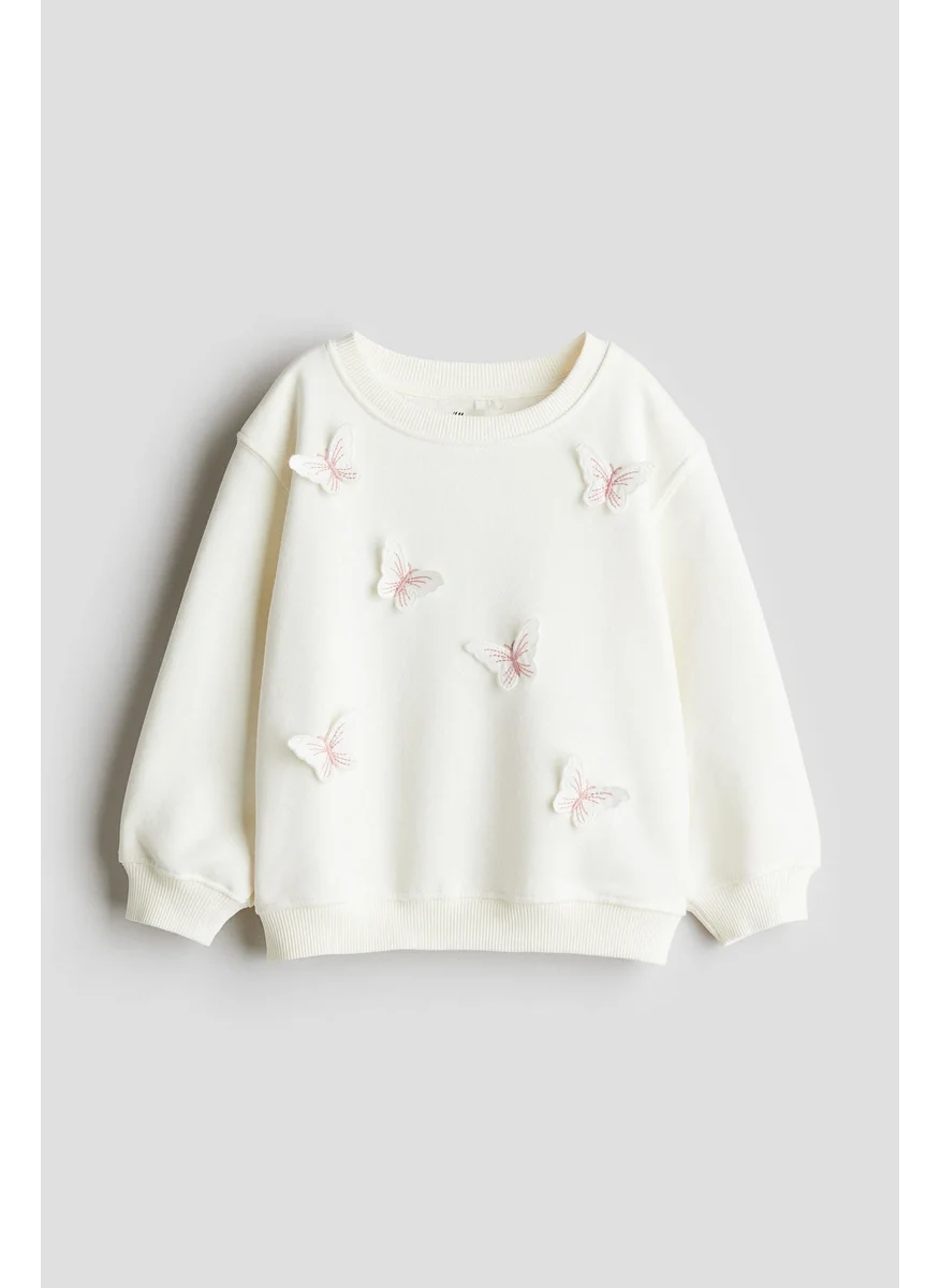 اتش اند ام Motif-Detail Sweatshirt