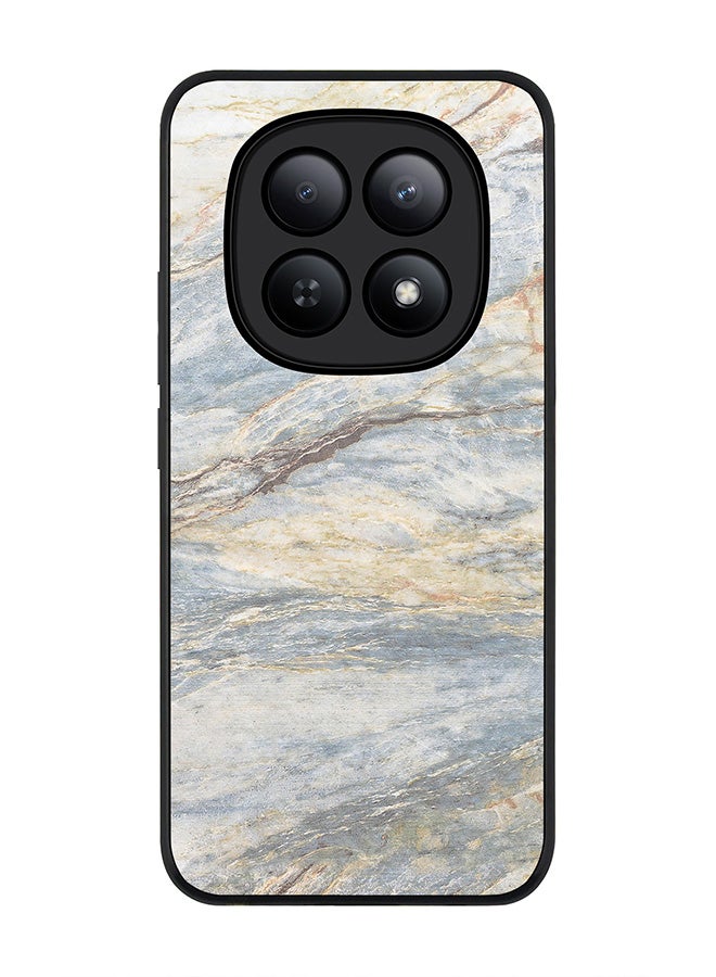 For Xiaomi Redmi Note 15 5G / Poco M8 Case,Slim fit Camera Protection, Shockproof Thin Phone cover  - Marble Print Grey Classic