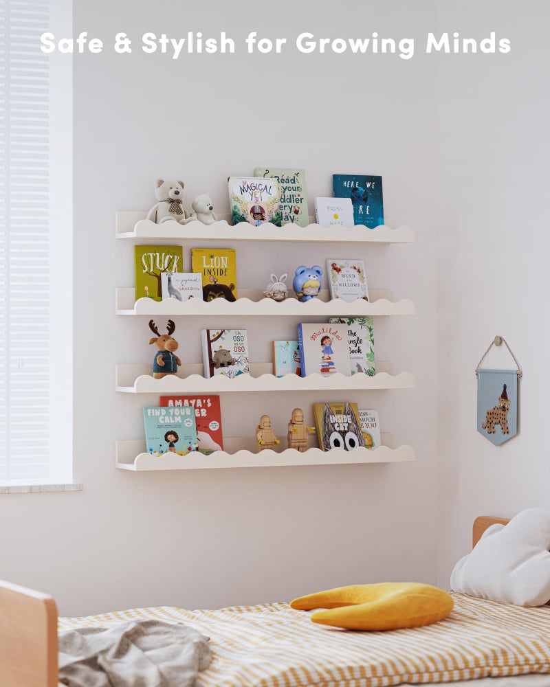 Seocry Nusery Shelves (White, 23 Inches) - Image 2