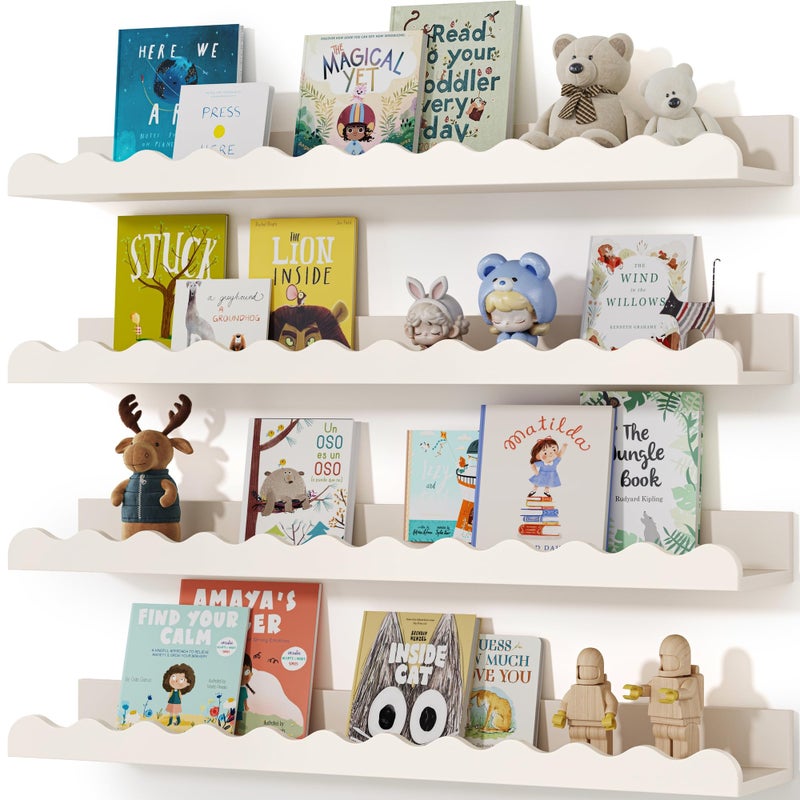 Seocry Nusery Shelves (White, 23 Inches) - Image 1