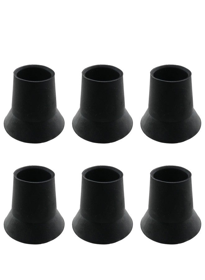 JCBIZ 6PCS Trampoline Legs Rubber Caps Replacement Mini Rubber Leg Tip Prevent Shaking Jump Bed Pipe Cover (ID 32mm/1.26in) - Image 1