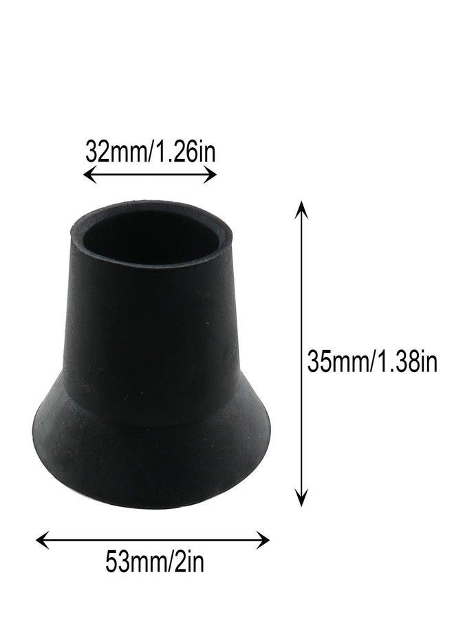 JCBIZ 6PCS Trampoline Legs Rubber Caps Replacement Mini Rubber Leg Tip Prevent Shaking Jump Bed Pipe Cover (ID 32mm/1.26in) - Image 5