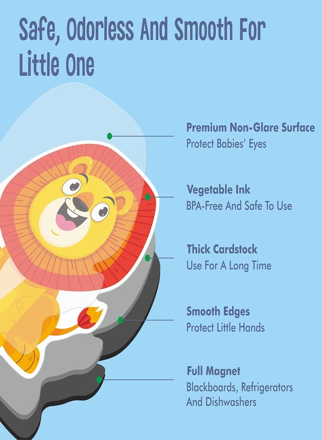 SpriteGru 78 Magnetic Alphabet, 26 Uppercase, 26 Lowercase Letters & 26 Object Patterns, Adorable Animal Alphabet ABC Fridge Magnets Educational Letter Spelling Learning Toys Set for Toddlers 3 4 5 Years Old - Image 4