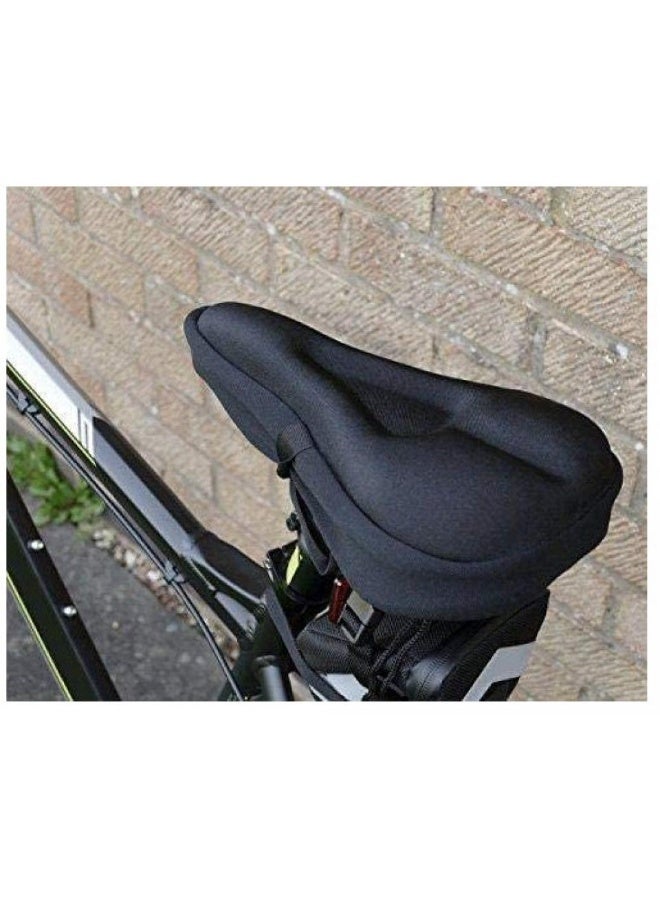 AIWANTO Extra Soft Gel Bike Seat Cover – Comfortable Bicycle Saddle Cushion with Water & Dust Resistant Cover for City, Road & Mountain Bikes - Image 3