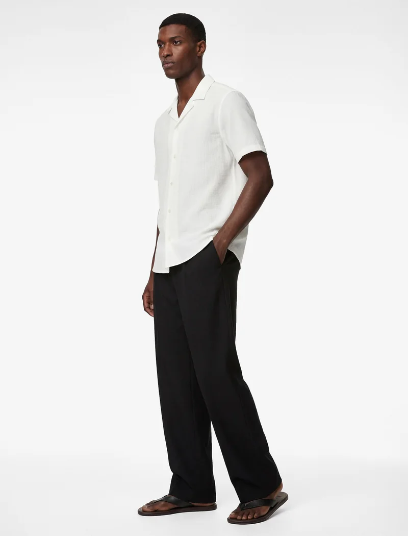 كوتون Lapel Neck Shirt