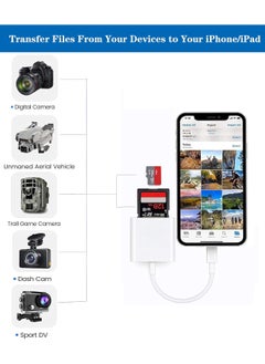 FLOWING SD Card Reader for iPhone/iPad, Micro SD Card Reader with Dual Slots Compatible with iPhone  - Image 4