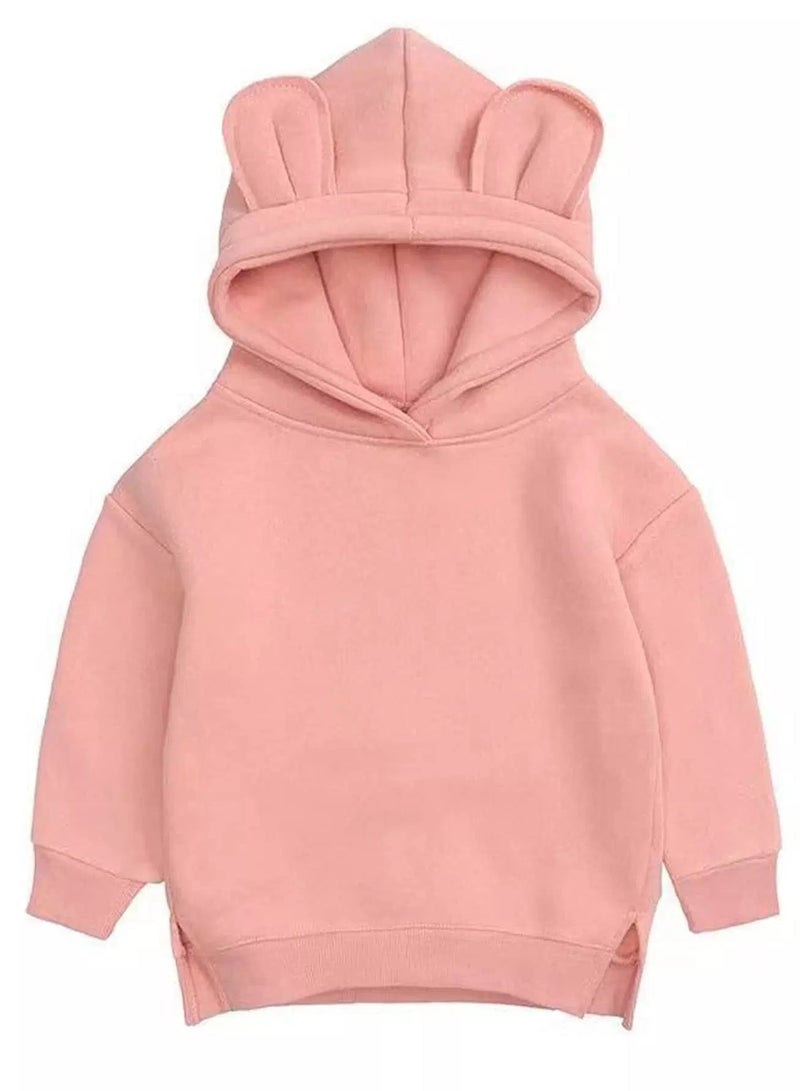 Toddler Girls 3D Design Patched Hoodie - Image 1