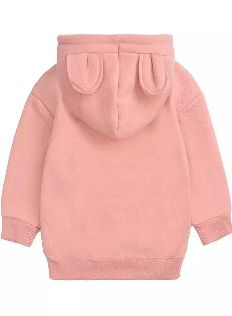 Toddler Girls 3D Design Patched Hoodie - Image 2