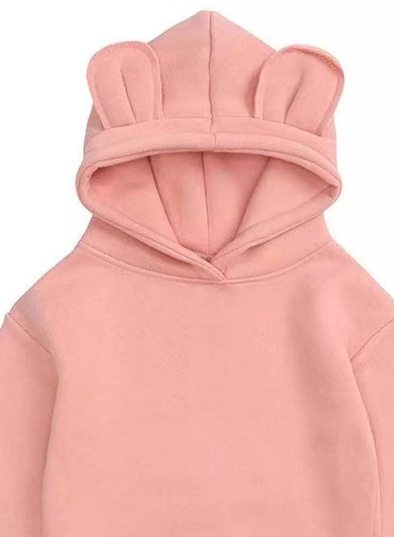 Toddler Girls 3D Design Patched Hoodie - Image 3