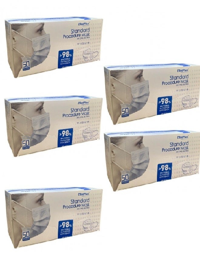 5 Boxes of Standard Procedure Face Mask (50 pcs/box) - pzsku/ZEE83A14DB698E1065DB3Z/45/_/1697712528/6f08955e-da50-48ed-b898-def19e3935f2