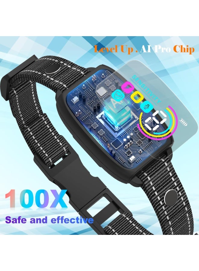 Dog Bark Collar, Rechargeable Anti Bark Dog Collar with 8 Adjustable Sensitivity, Beep Vibration Training Collar for Large Medium Small Dogs, IP67 Waterproof Auto Protection Mode (Black) - Image 4