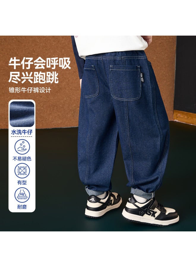 ASK JUNIOR Boys' Pants 2025 Autumn New Arrival Tapered Pants Boys' Big Kids Jeans Trousers Teenagers - Image 2