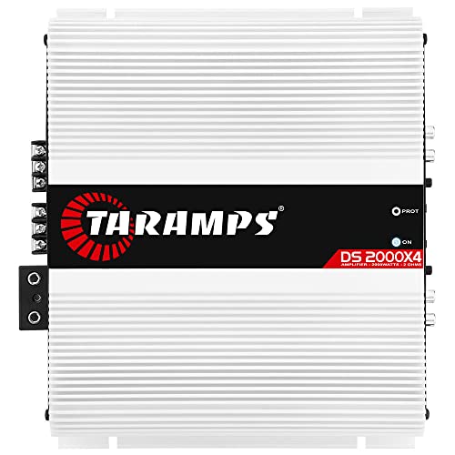 Taramp's تارامب DS 2000x4 2 أوم 2000 واط RMS 4 قنوات 500x4 واط RMS، فئة D كاملة النطاق، تقاطع عالي / منخفض ثابت قابل للجسر لمضخم صوت السيارة - Image 1