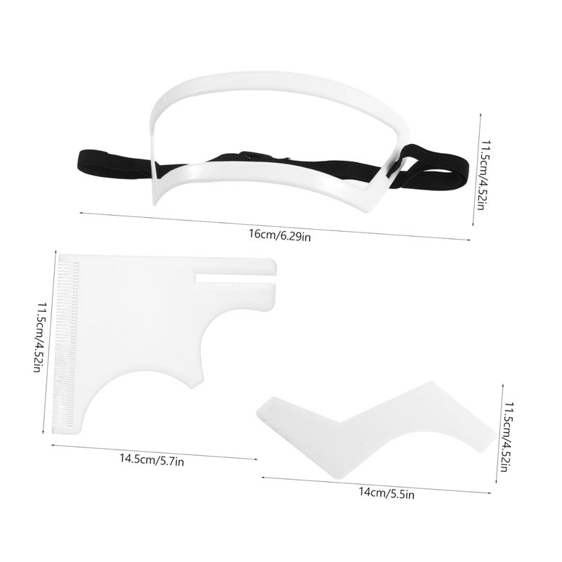 NOLITOY Beard Accessory Kit Hairline Shaping Tool Neckline Template for Men Random Color - Image 2