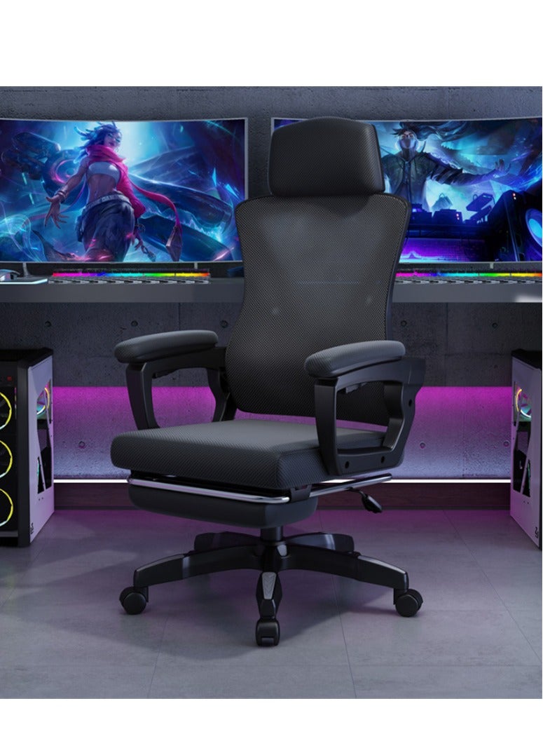 Generic Ergonomic Office Chair Swivel Chair with Lumbar Support, Headrest And 3D Armrest, Height Adjustment and Rocker Function, Back-Friendly Office Chair (Z1-Black)  - Image 1