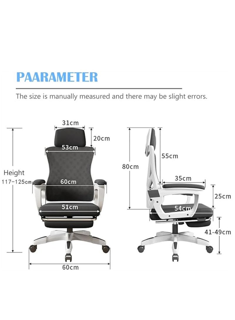 Generic Ergonomic Office Chair Swivel Chair with Lumbar Support, Headrest And 3D Armrest, Height Adjustment and Rocker Function, Back-Friendly Office Chair (Z1-Black)  - Image 4
