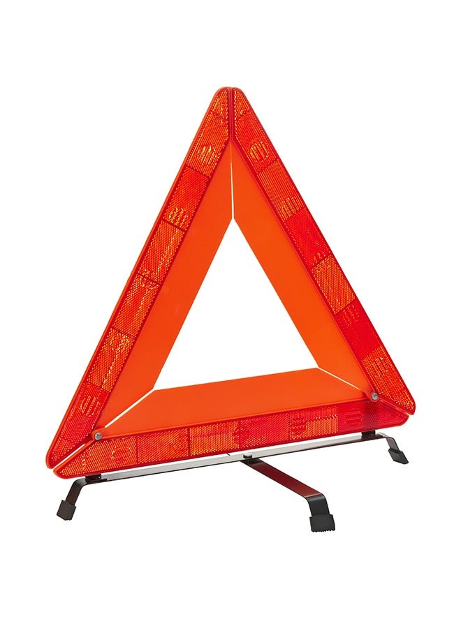 لوازم لافتة تحذير الطريق المثلثة IIII - لافتة طوارئ عاكسة عالية الوضوح مع قاعدة ثابتة وتصميم قابل للطي - مثلث امان محمول للمساعدة في حالات الطوارئ على جانب الطريق وتعطل المركبات - Image 2