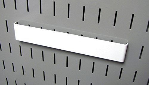 Wall Control 8in Accessory Hanger Tool Holder Bracket Pegboard Accessory for Wall Control Pegboard and Slotted Tool Board - White - Image 4