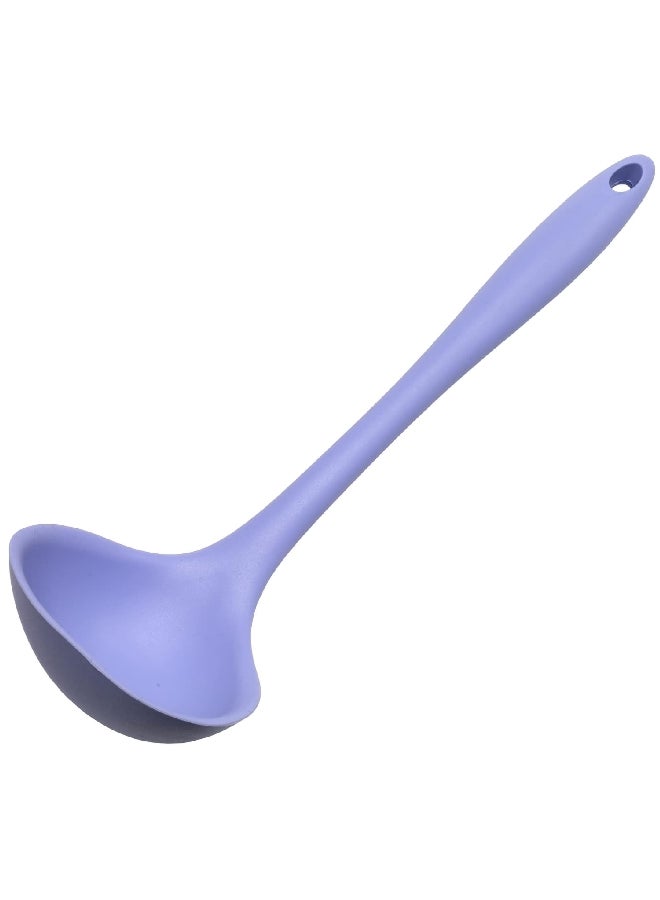 شيف كرافت 13960 شيف كرافت مغرفة للطهي من السيليكون الممتاز مقاومة للبقع أزرق باستيل 11.25 بوصة - Image 1