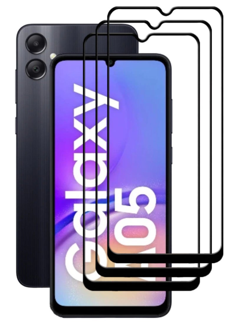 ACLIX 3 Pieces Antistatic ESD Dustproof Premium Quality High Definition Tempered Glass Screen Protector Designed For Samsung Galaxy A05 - Image 1