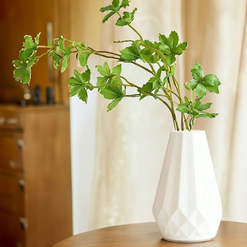 10pcs White Plastic Vases Farmhouse Wedding Home Office Decor - Image 5