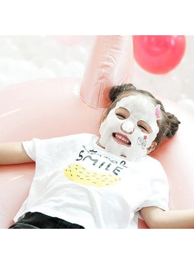 Puttisu Real Fruit Facial Mask Sheet For Kids Children Made With 100% Cotton Moisturize Sooths And Hydrates Skin (Strawberry Pack Of 5) - Image 3