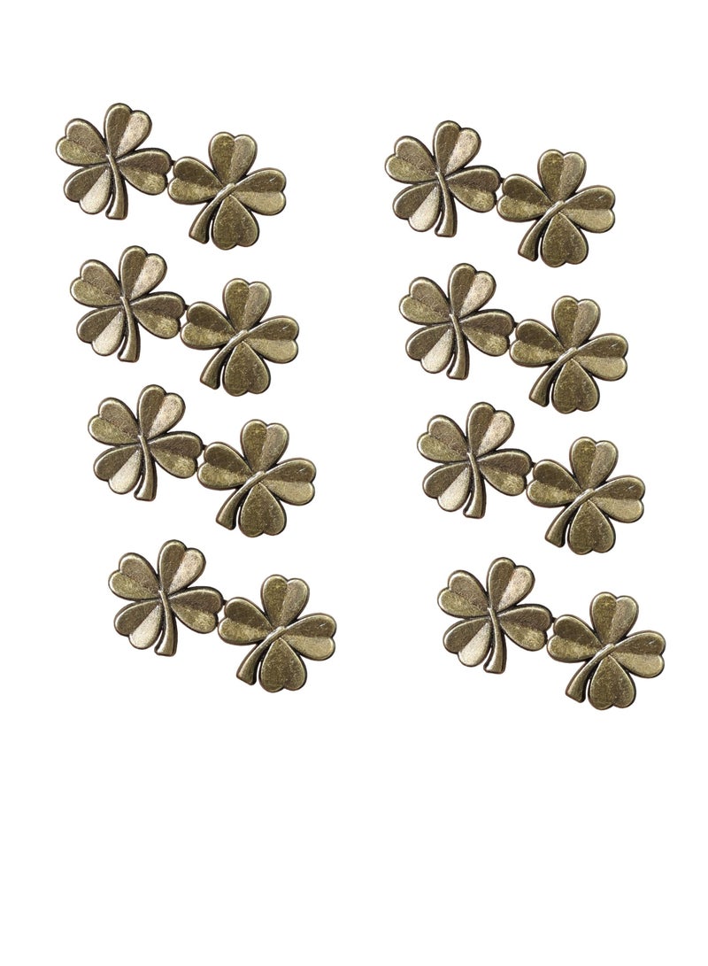 Adjustable Copper Pant Waist Tightener 8 Pack Detachable Button Clips for Perfect Fit Jeans  - Image 1