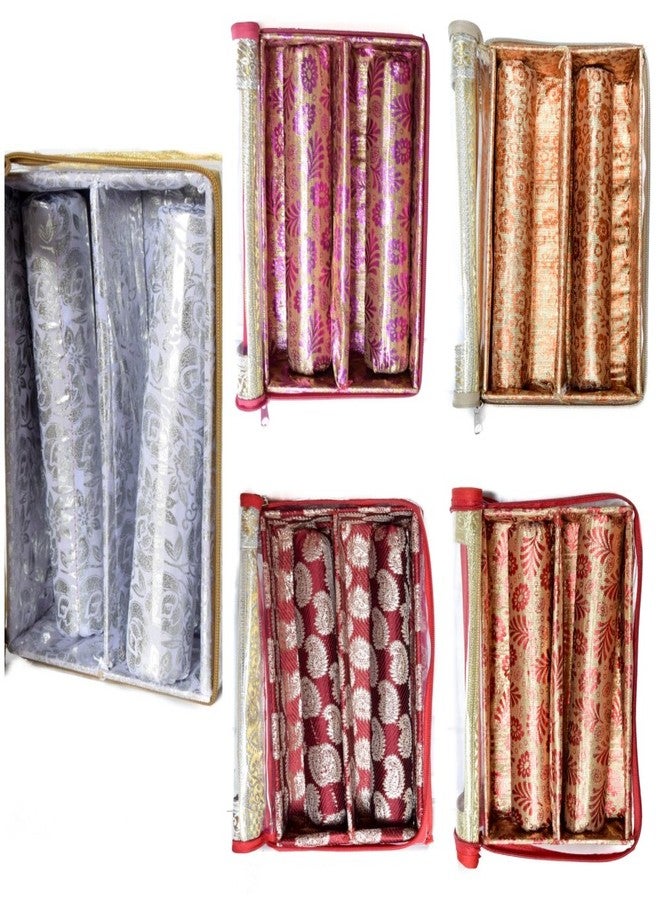 SUN SHINE Sunshine 2 Row Bangle Organiser Case Box Pouch | Necklace Organizer | Bangle Box Pouch Unisex (Multi Color) - Image 2