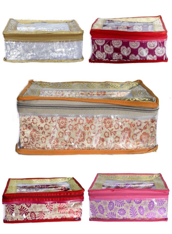 SUN SHINE Sunshine 2 Row Bangle Organiser Case Box Pouch | Necklace Organizer | Bangle Box Pouch Unisex (Multi Color) - Image 3