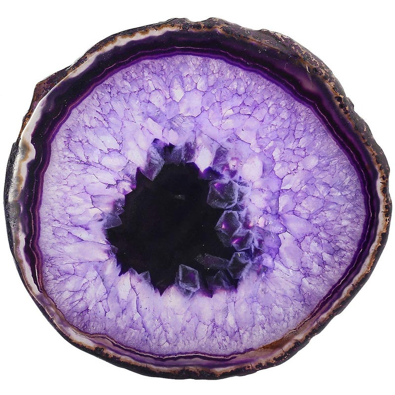 rockcloud 1 PC Agate Slices Geode StonesPlace CardIrregular Home Decoration Healing Crystals Collection 343