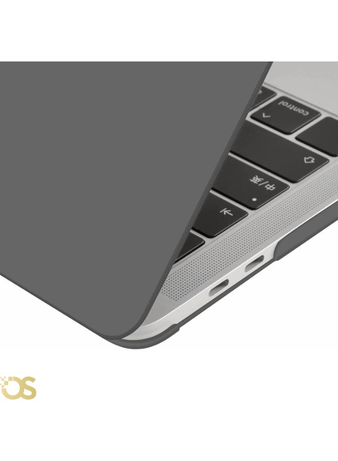 OS Hard Shell Protective Case for MacBook Air 13.3-inch — Matte Gray — Compatible with A1932, A2179 & A2337 Models - Image 2