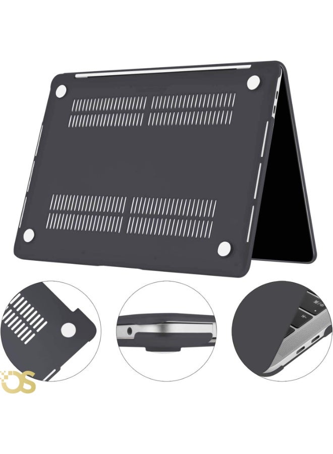 OS Hard Shell Protective Case for MacBook Air 13.3-inch — Matte Gray — Compatible with A1932, A2179 & A2337 Models - Image 3