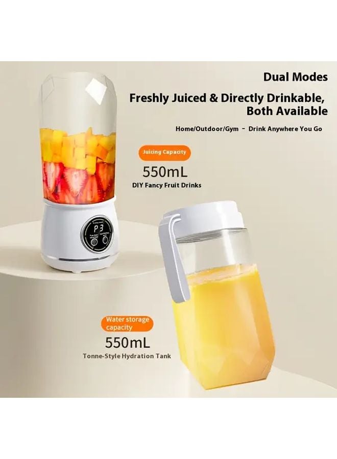 Green Portable USB Rechargeable Blender For Smoothies Milkshakes Fresh Juice - Image 4