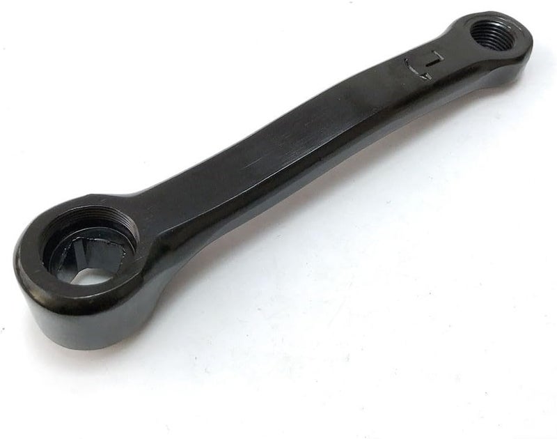 Exercise bike 127mm foot crank accessories Home spinning bike crank, left crank replacement accessories, hole spacing 127 + total length 155 + L left M12 - Image 1
