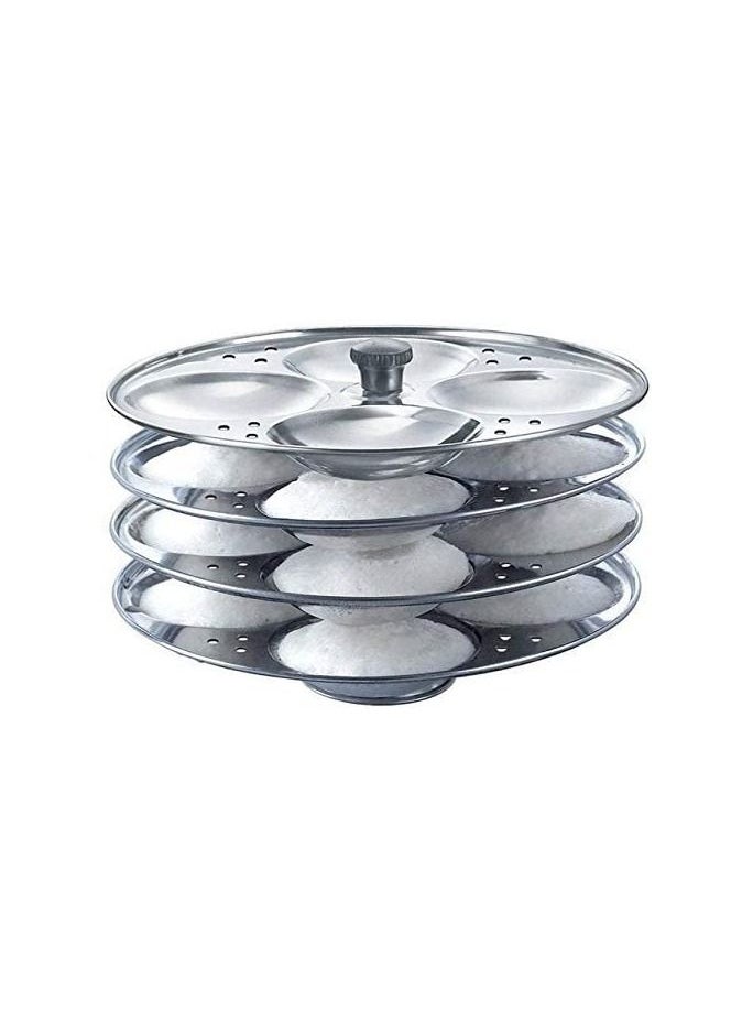 Generic - Stainless Steel Idli Rack Idli Maker, Stand , Plates ,Steamer 4 Plates 16 Idlis - Image 1