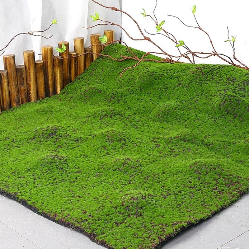 NAHARO 40" x 40"Artificial Moss Mat - Realistic Faux Green Moss Grass for Indoor & Outdoor Decor - Soft, Lush & Natural Looking Turf for Fairy Gardens, Home, Office, Patio, Wedding & DIY Crafts - Image 2
