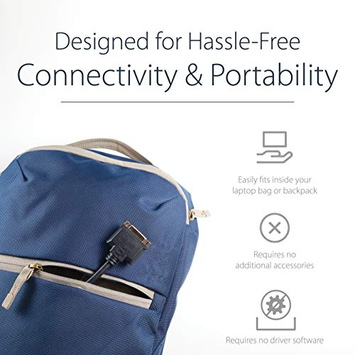 StarTech.com HDMI Male to DVI Female Adapter - 8in - 1080p DVI-D Gender Changer Cable (HDDVIMF8IN) - Image 5