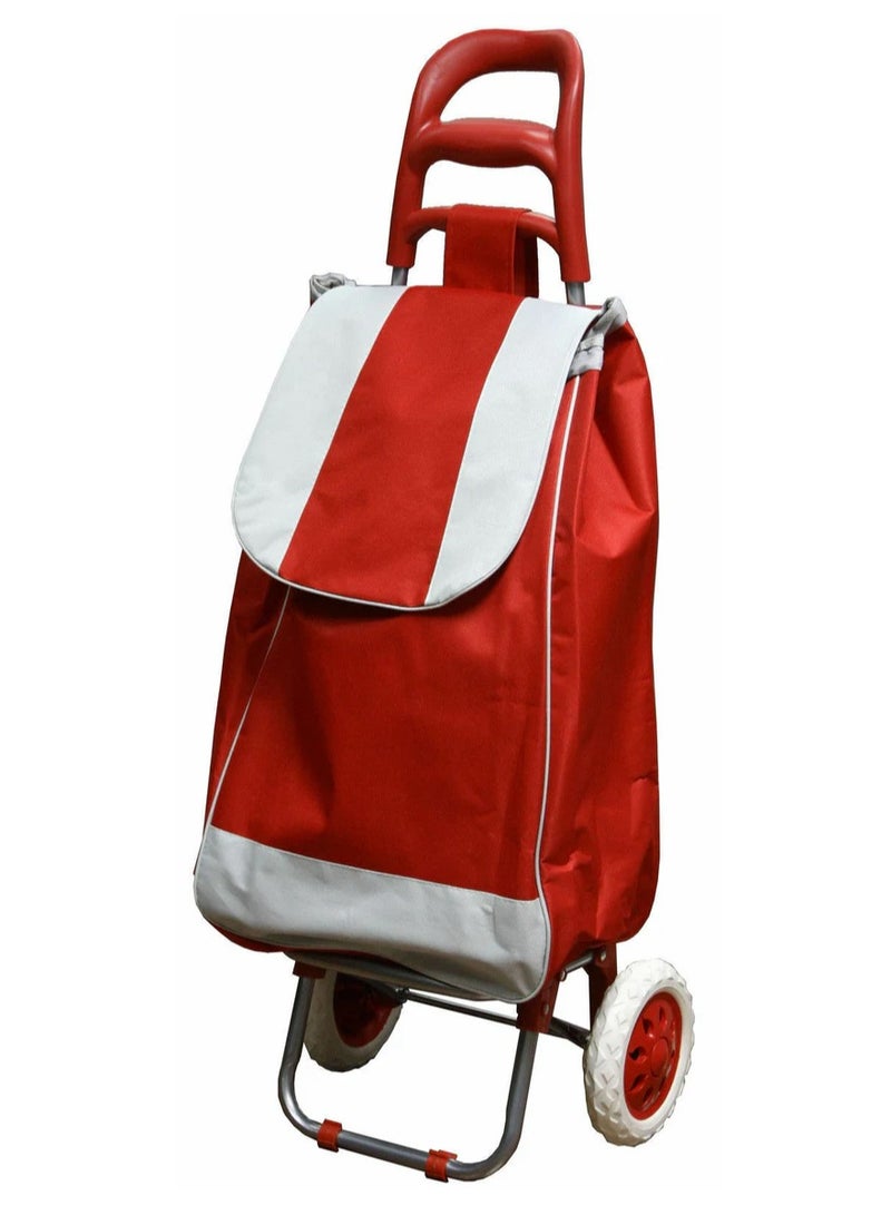 1pc Foldable Grocery Shopping Cart With Wheels, Collapsible Personal Folding Cart For Groceries Durable & Portable