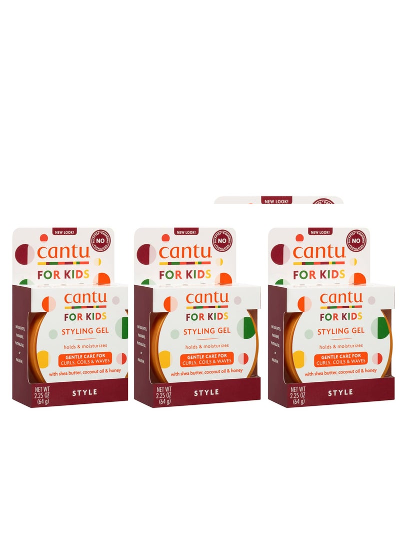 كانتو جل تصفيف كانتو للأطفال (3 × 64 جم) – تثبيت لطيف