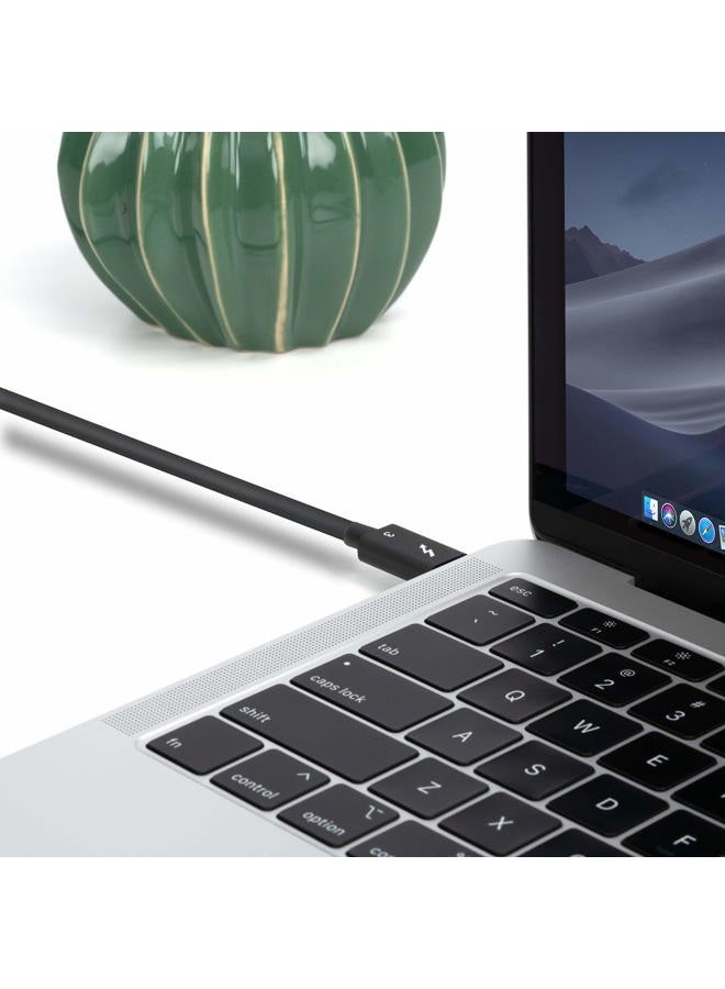 Plugable Thunderbolt 3 Cable 40Gbps Supports 100W Charging, 2.6 feet (0.8 Meters), 5A, USB C Compatible (Thunderbolt 3 Certified) - Image 5